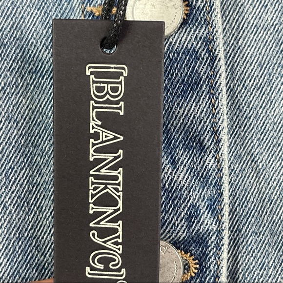 Blank NYC Distressed Denim Jacket NWT SZ M - Picture 9 of 12